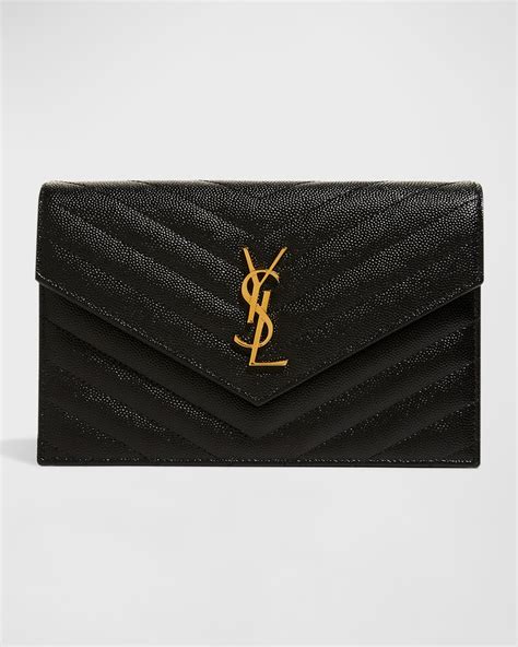 ysl small wallet on chain